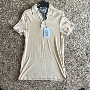 Vilebrequin Mens Tan Terry Polo